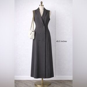 NWT Longline Blazer Vest – Charcoal Grey - US 10